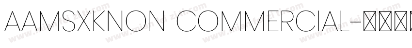 AaMSXKNon Commercial字体转换